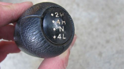 Nissan 720 pick up truck 4wd shift knob oem 1980&#039;s 4h 4l leather rear shift