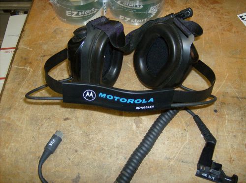 Motorola head phones/ head set for ht-220 /racing radios+otherswremovable cord