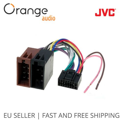 Jvc new 16 pin to iso lead wiring loom power adaptor wire radio connector harnes