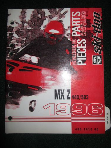 1996 bombardier ski doo parts catalog manual mx-z 440 583 part mx z