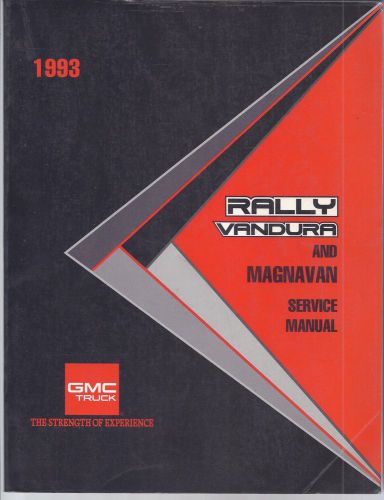 1993 gmc rally vandura and magnavan service manual