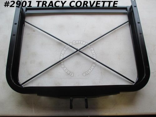1960-61 corvette new repro radiator core support w tank top radiator