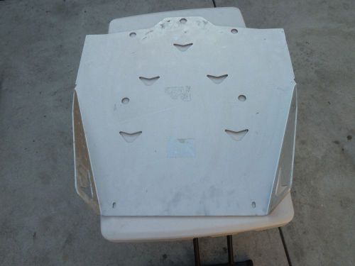 04-09 yamaha rhino 450 660 700 4x4 pro armor mid frame skid plate silver