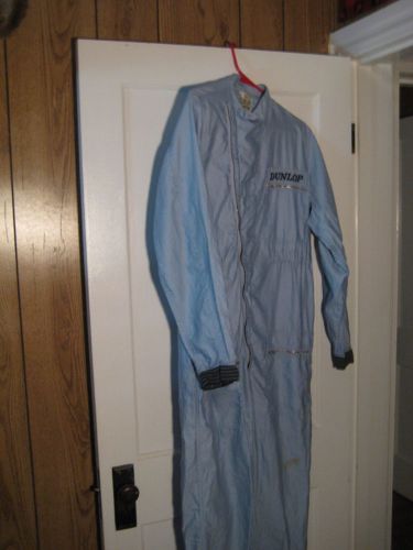 1960s one piece dunlop motor racing suit  les leston - stirling moss size 42
