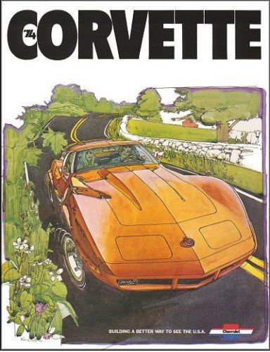 1974 chevrolet corvette stingray sales brochure