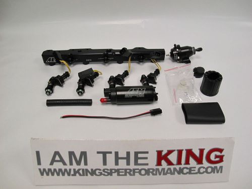 Kings performance stage 2 fuel system for evo 8 and 9! kp aem 1000cc bosch