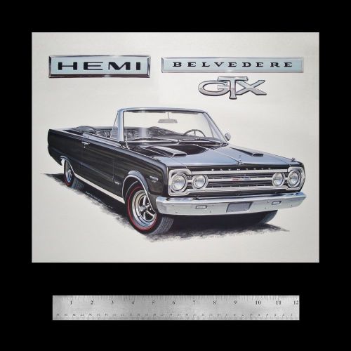 Belvedere satellite gtx convertible - 1965 1966 1967 383 - plymouth poster print