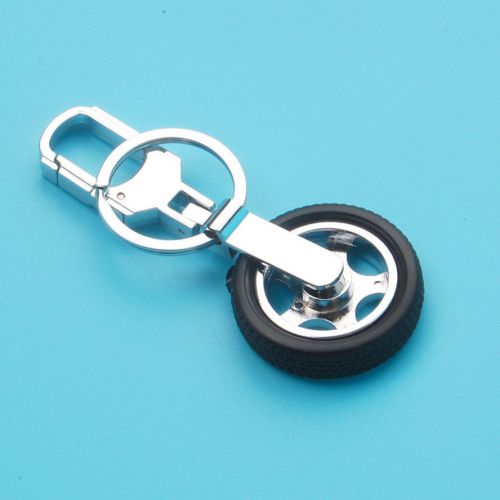 Metal car wheel tyre tire pendant key chain keychain keyring for golf passat