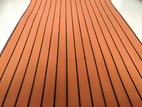 Eva foam faux teak decking sheet orange marine boat 35&#034; x 94&#034; 6mm thick