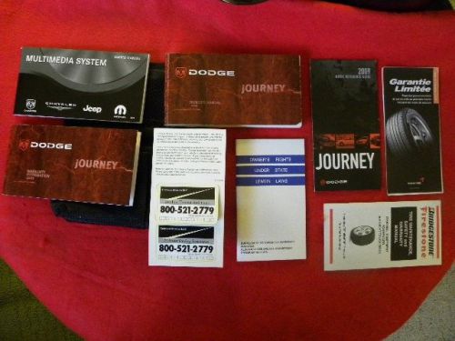 2009 dodge journey owners manual &amp; multi media guide set with the factory case