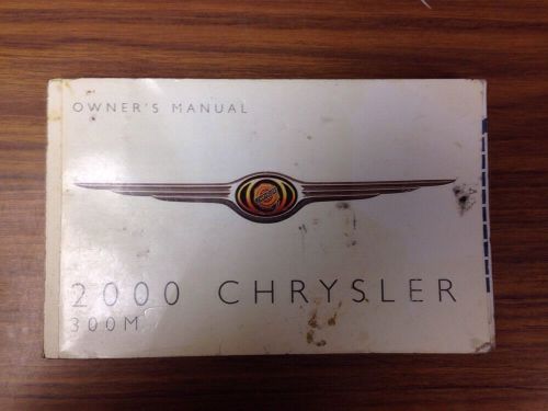 2000 chrysler 300m owners manual