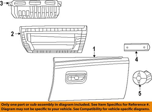 Jeep oem 4746305 glove box lock-lock cylinder