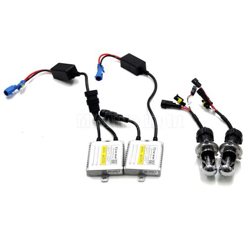 Snowmobile ac hid kit h4 9003 bi-xenon 5000k 5k white headlight light bulbs
