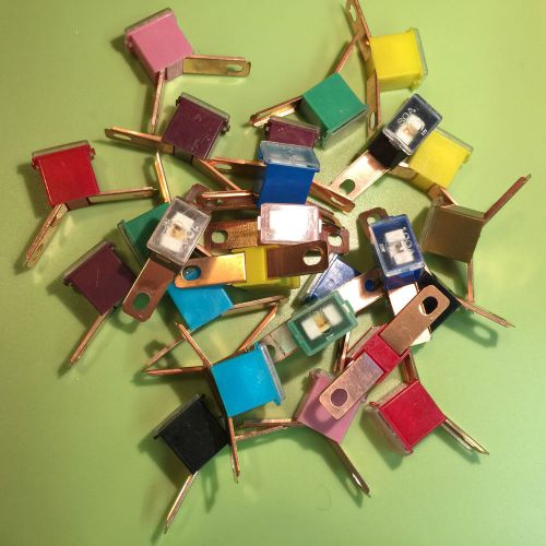 Pal 13/16" bent male auto link  fuse assortment 27 pcs 20a - 100a