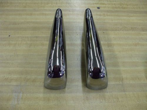 1946-48 chevy pr bumper guards newly [triple] plated l@@@@@@@@k