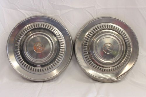 1963 amc rambler wheel cover hubcap dog dish set of 2 (l50200)