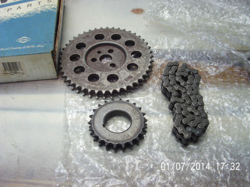 Nos clevite 9-3017 3023 usa made double roller timing chain set sbc 265 283 327
