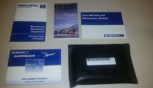 Subaru impreza owner&#039;s manual set