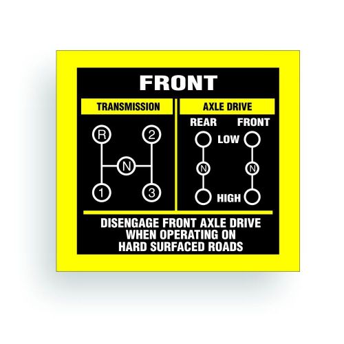 Transmission shift pattern decal fits cj jeep 3 speed twin dana 20 ar030