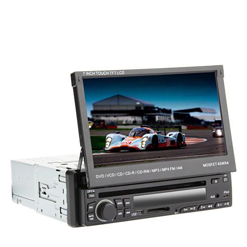 7&#034; 1 din lcd digital panel car stereo dvd player ipod,bluetooth,stereo radio,rds