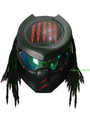 Predator motorcycle helmet with yantra five rows