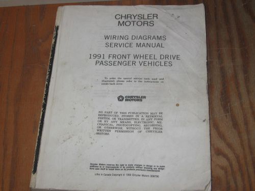 1991 dodge chrysler plymouth lebaron new yorker daytona fifth ave service manual