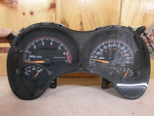 2002 pontiac grand am speedometer cluster