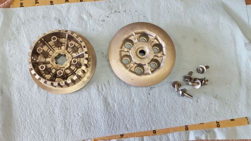 Banshee stock inner clutch hub and pressure plate with mounting bolts