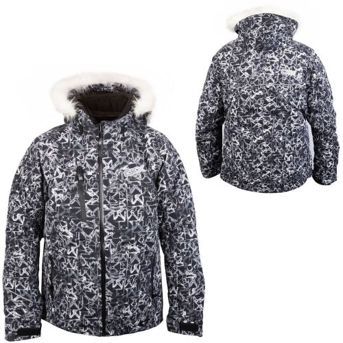 Snowmobile ckx snowflake women jacket medium black snow coat high quality