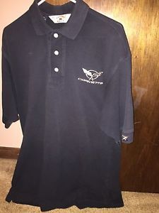 Corvette c5 cutter &amp; buck polo shirt medium