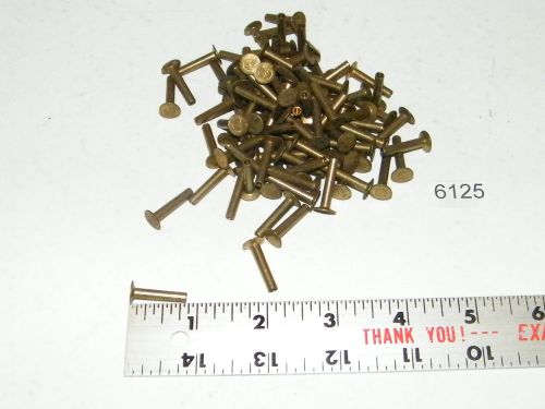 5-12 vintage tubular brass brake clutch rivets qty 100 raybestos brand