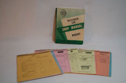 1958 mercury shop manual and 1959 1960 service bulletins exceptionally clean!