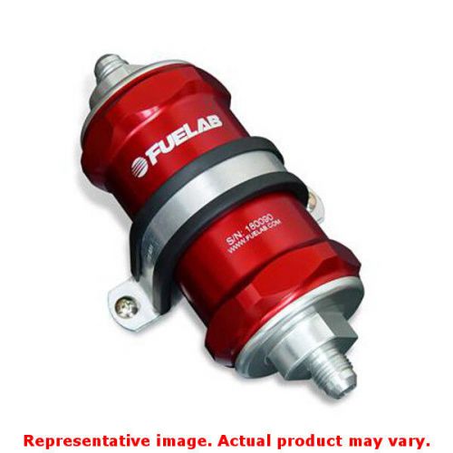 Fuelab 81801-2 818 series in-line fuel filter red -6an inlet/outlet fits:univer