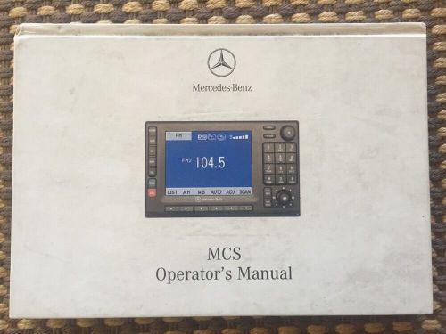 99 1999 mercedes benz mcs operation owners owner&#039;s manual book oem