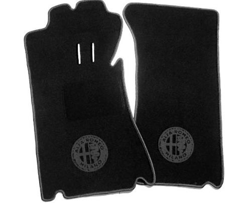 Black/dark grey alfa milano mat set for alfa romeo duetto spider 1966-1970
