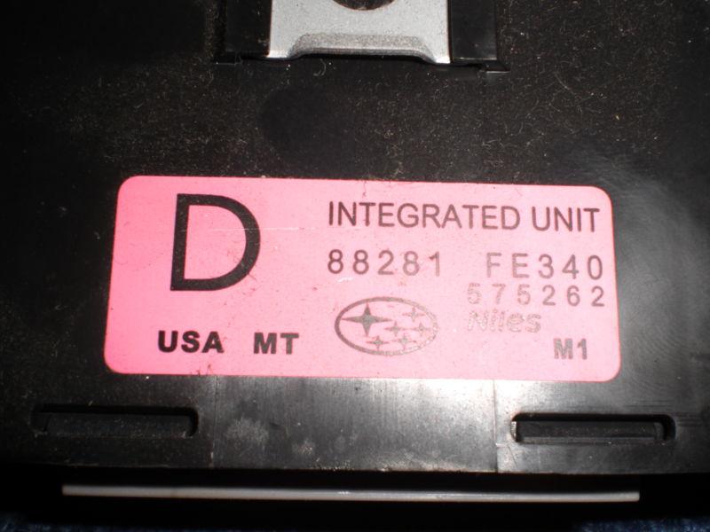 06 SUBARU IMPREZA WRX INTEGRATED UNIT CONTROL MODULE MT 88281FE340, US $16.99, image 2
