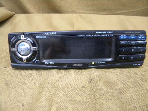 Clarion proaudio stereo face plate radio faceplate only arx6470