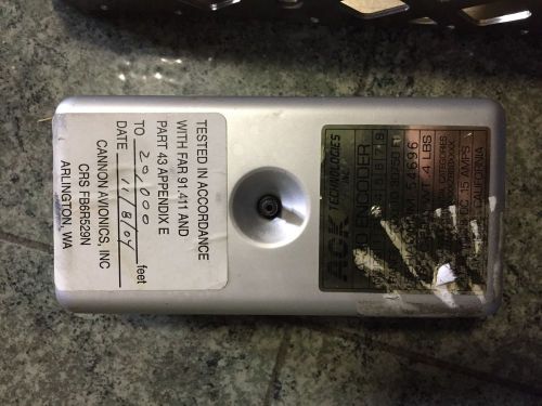 Gtx 327 transponder (mode a/c) w/tray, alt encoder, and connectors