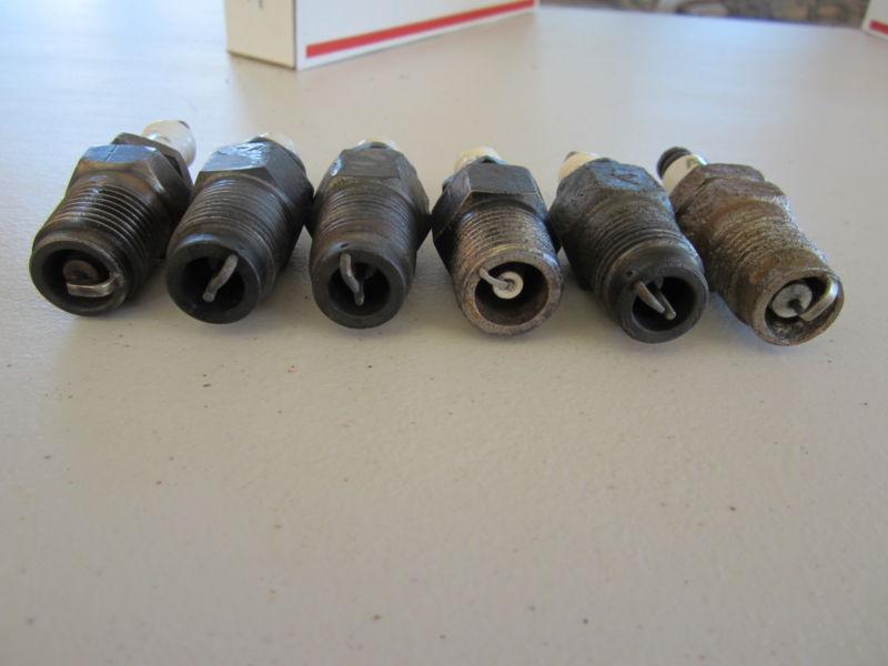6 model t ford spark plugs hit and miss stationary  wards a/c 1/2 inch thread #4