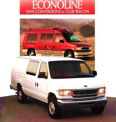 1997 ford econoline van &amp; club wagon brochure -e150-e250-e350 supervan-conv prep