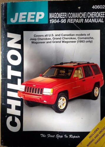 Chilton jeep repair manual 1984-1998