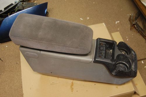 1991-2001 ford explorer ranger center console armrest cup holder gray oem