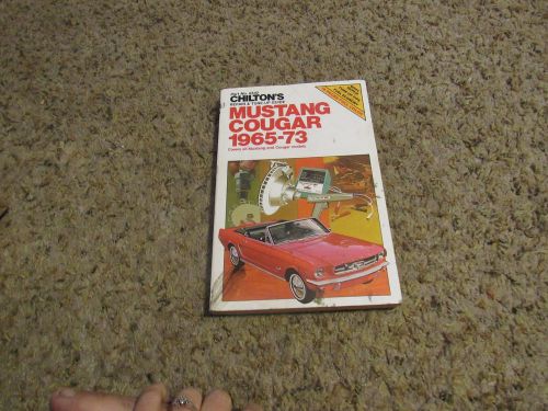 Chilton&#039;s mustang cougar 1965-73 repair &amp; tune-up guide part #6542 (box a)