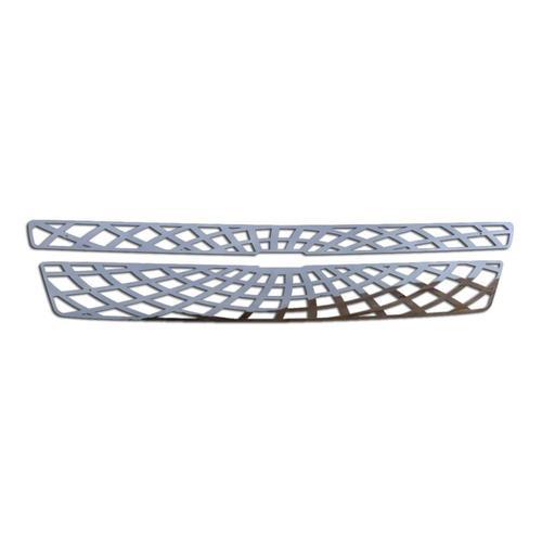 Chevy suburban 07-13 except hybrid stainless spider web front metal grille trim 