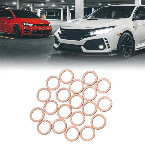 20pcs 12mm inner slide copper washers flat sealing gaskets ring for car-