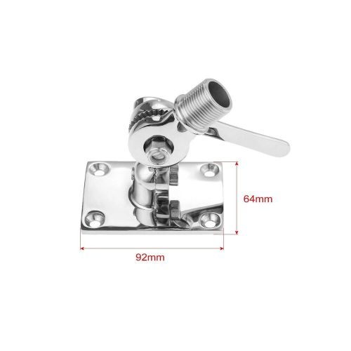 1 Set Stainless Steel Boat Marine Radio VHF Antenna Ratchet Mount Antenna Mount, US $35.50, image 4