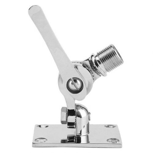 1 Set Stainless Steel Boat Marine Radio VHF Antenna Ratchet Mount Antenna Mount, US $35.50, image 8