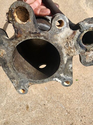 323255 Johnson Evinrude V4 Outboard Exhaust Pipe Tuner Housing Inner 0323255 OMC, US $34.65, image 3