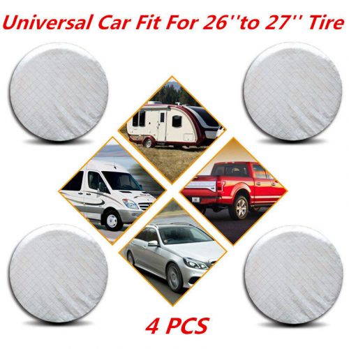 26"-27" Wheel Tire Covers Set of 4 For RV Trailer Camper Sun Snow Rain Protector, US $34.00, image 3