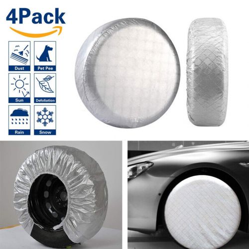 26"-27" Wheel Tire Covers Set of 4 For RV Trailer Camper Sun Snow Rain Protector, US $34.00, image 7